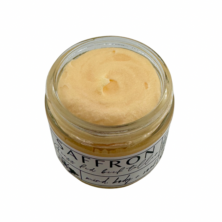 Saffron Infused Beef Tallow, Organic Ingredients
