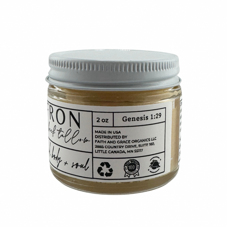 Saffron Infused Beef Tallow, Organic Ingredients