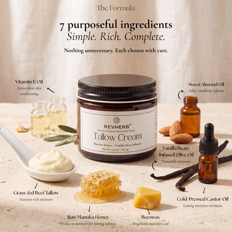 Tallow Cream - Vanilla & Manuka